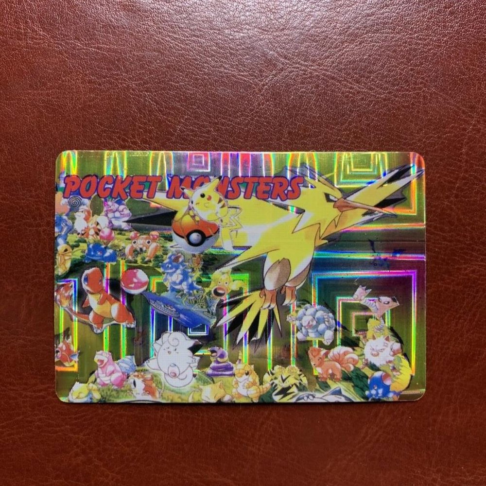 1998 Pokemon Pocket Monster Zapdos Anime Collection Bandai Japanese Vending MINT